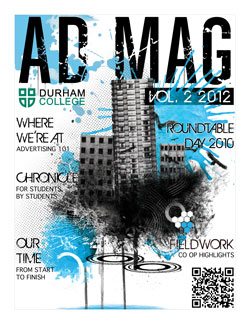 On the left hand side is the front cover for Ad Mag and on the right is the award for Best Cover